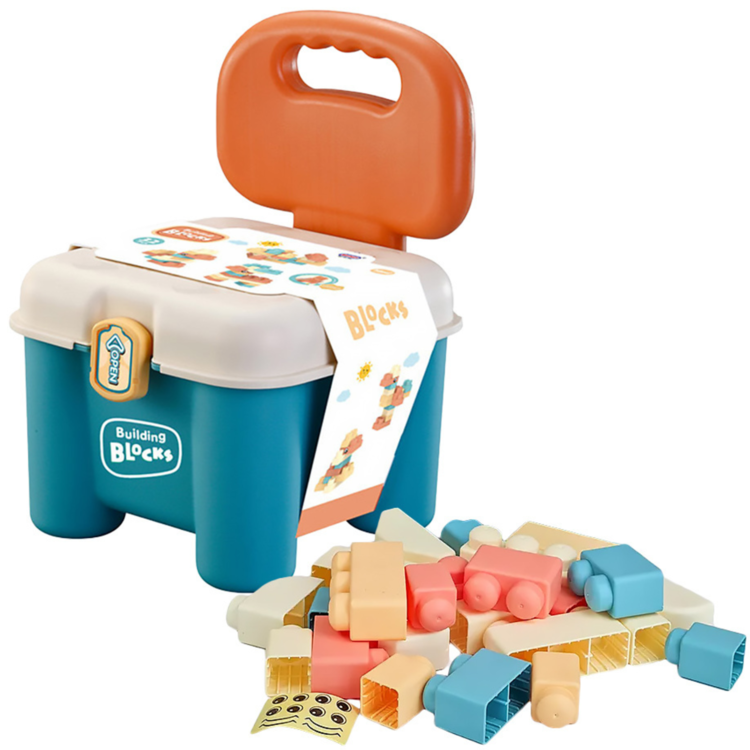 Scaun cu Lego, 32 piese moi, silicon