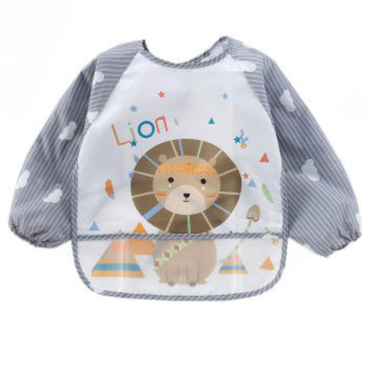 Baveta impermeabila cu maneci lungi - model leu