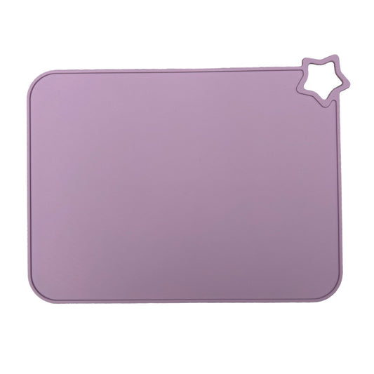 Napron/suport din silicon pentru farfurii si boluri,  roz mat