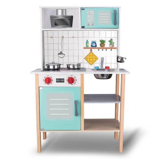 Bucatarie din lemn ecologic, pentru copii, 60x30x92.5cm