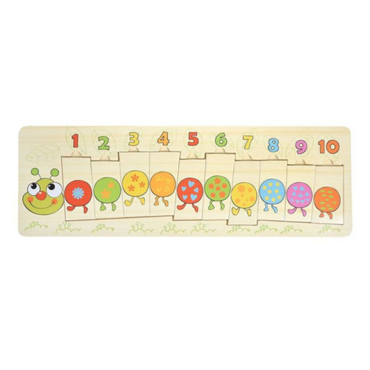 Puzzle din Lemn Omida cu Cifre 45x14.5cm
