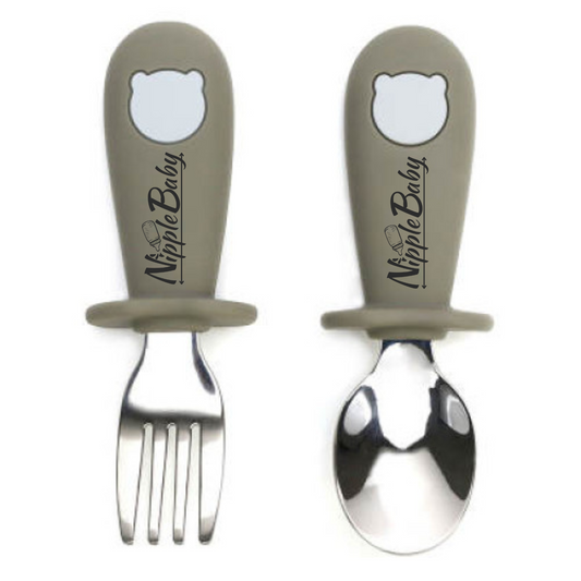 Set 2 tacamuri din silicon - NippleBaby - Gri verzui