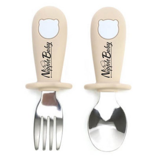 Set 2 tacamuri din silicon - NippleBaby - Crem