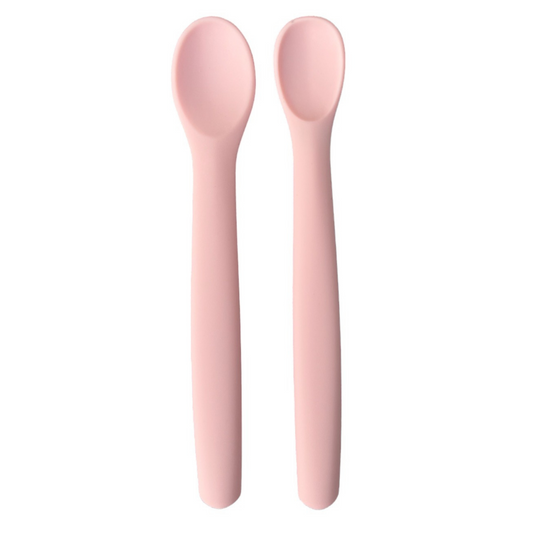 Set tacamuri cu doua lingurite modulare, Roz pudra