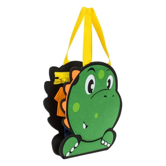 Quiet book interactiv si educativ Montessori, model dino