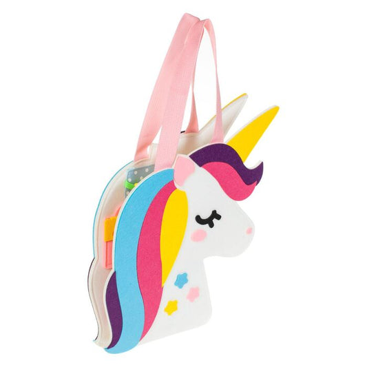 Quiet book interactiv si educativ Montessori, model unicorn