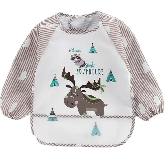 Baveta impermeabila cu maneci lungi -model ren