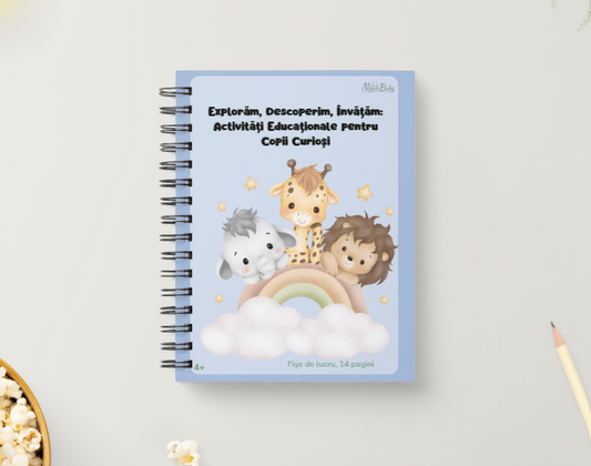 Activități Creative pentru Copii, 14 fișe de lucru, 4-7 ani