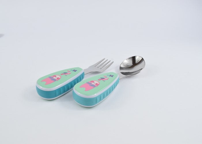 Set 2 tacamuri cu maner ergonomic, model papagal