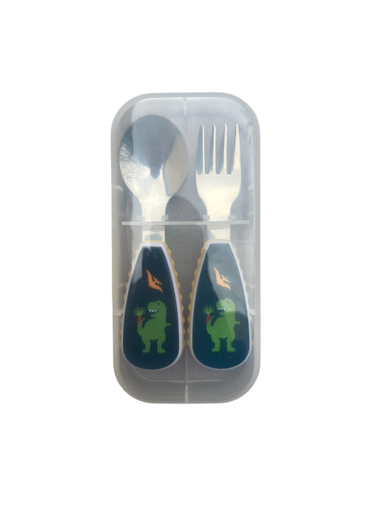 Set 2 tacamuri  cu maner ergonomic, model dino