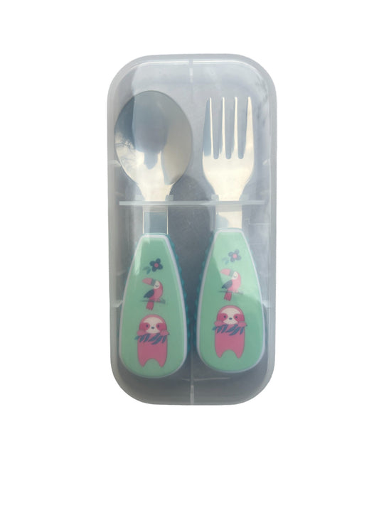 Set 2 tacamuri  cu maner ergonomic, model papagal