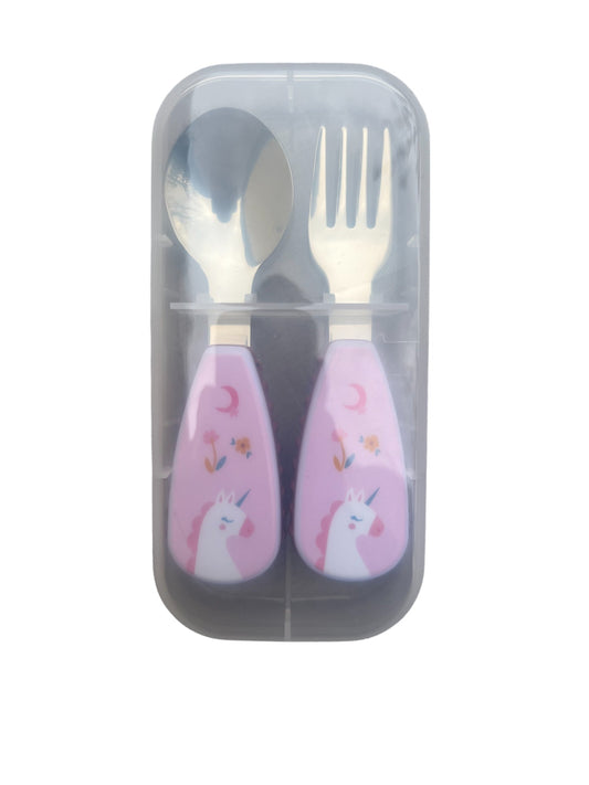 Set 2 tacamuri  cu maner ergonomic, model unicorn