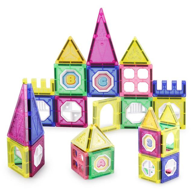 Set inteligent de constructie magnetic cu 34 piese , NippleBaby