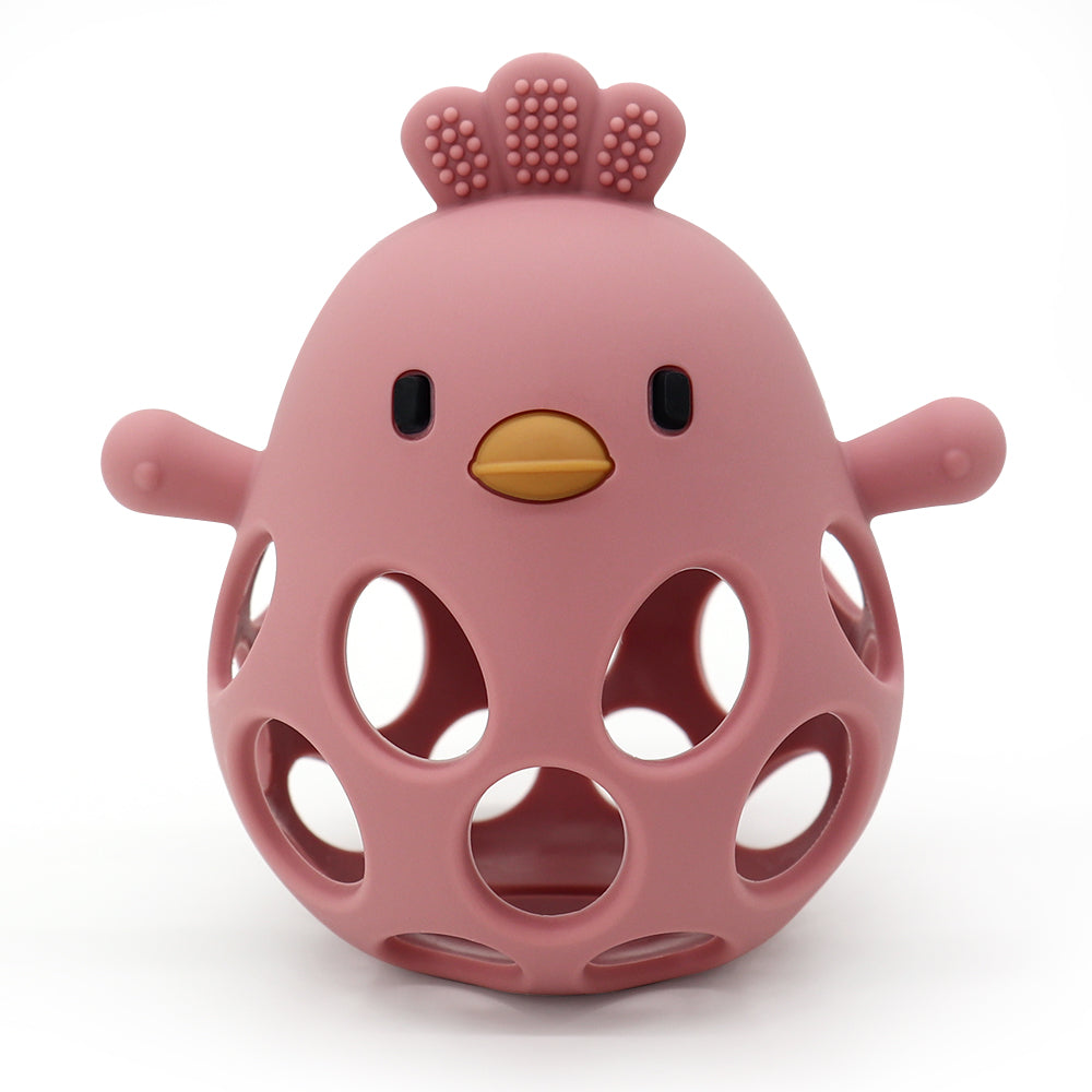 Jucarie dentitie NippleBaby, culoare roz