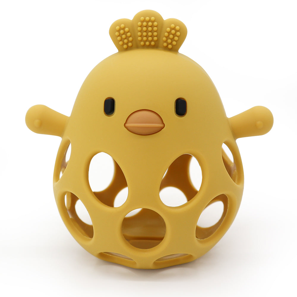 Jucarie dentitie NippleBaby, culoare mango