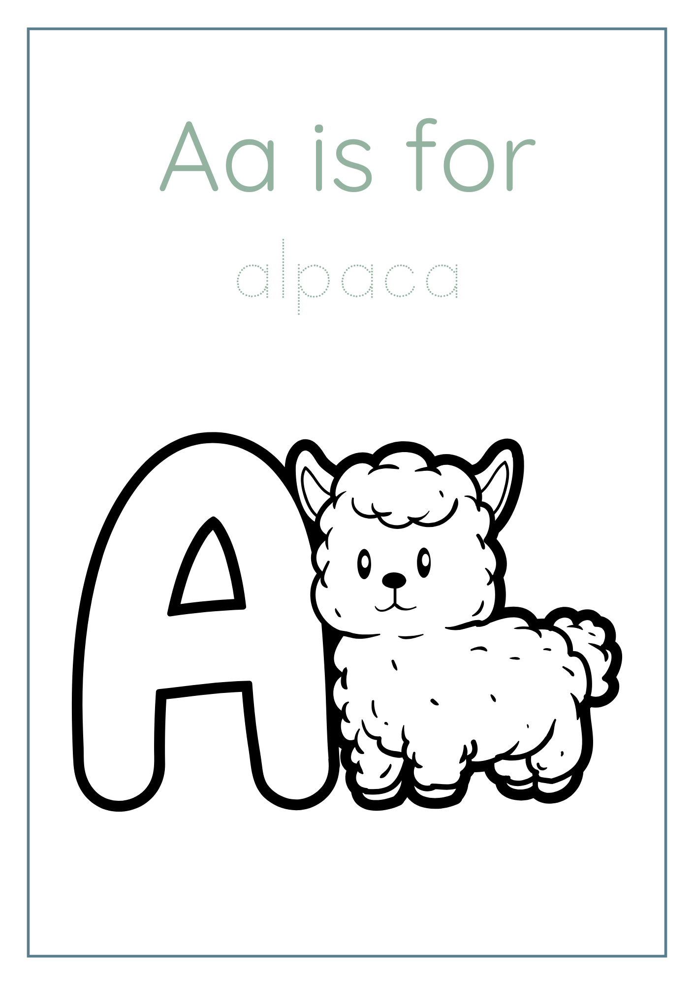 Alphabet Coloring Booklet, 27 fise de lucru, varsta 3 ani