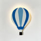 Lampa de veghe in forma de balon cu aer pentru camera bebelusului, albastru LED 15.5x23cm, Nipplebaby