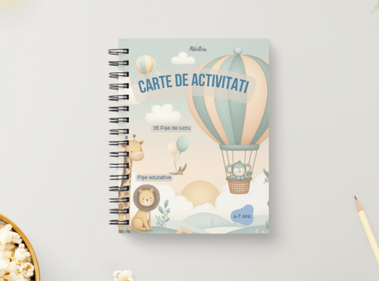 Carte de activitati, 35 fișe de lucru,vârsta 4-7 ani