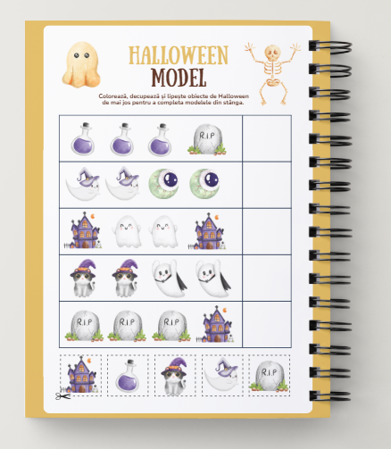 Halloween, Caiet de activitati pentru copii, 4+, 21 pagini pdf