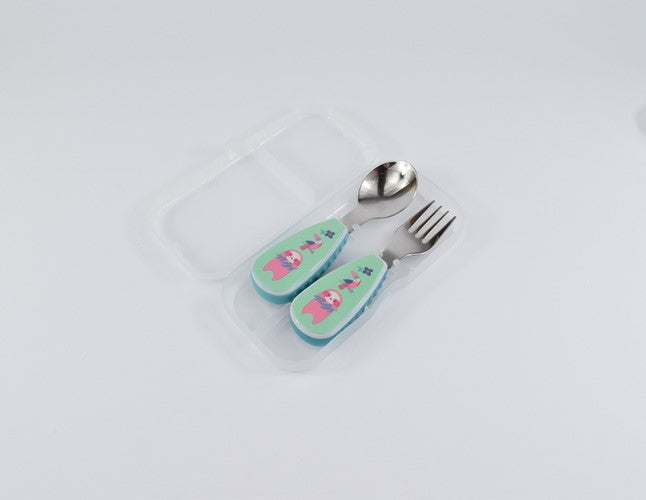 Set 2 tacamuri  cu maner ergonomic, model papagal