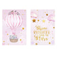 Canvas Decorativ Elefant Roz 30x20cm - 2buc