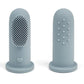 Set periuta de dinti si degetar pentru igiena dentara , Culoare dusty blue