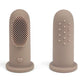 Set periuta de dinti si degetar pentru igiena dentara , Culoare crem