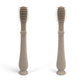 Set periuta de dinti si degetar pentru igiena dentara , Culoare crem